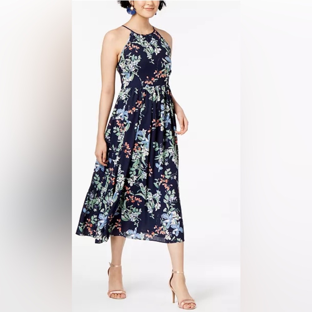 Floral Midi Dress by Maison Jules